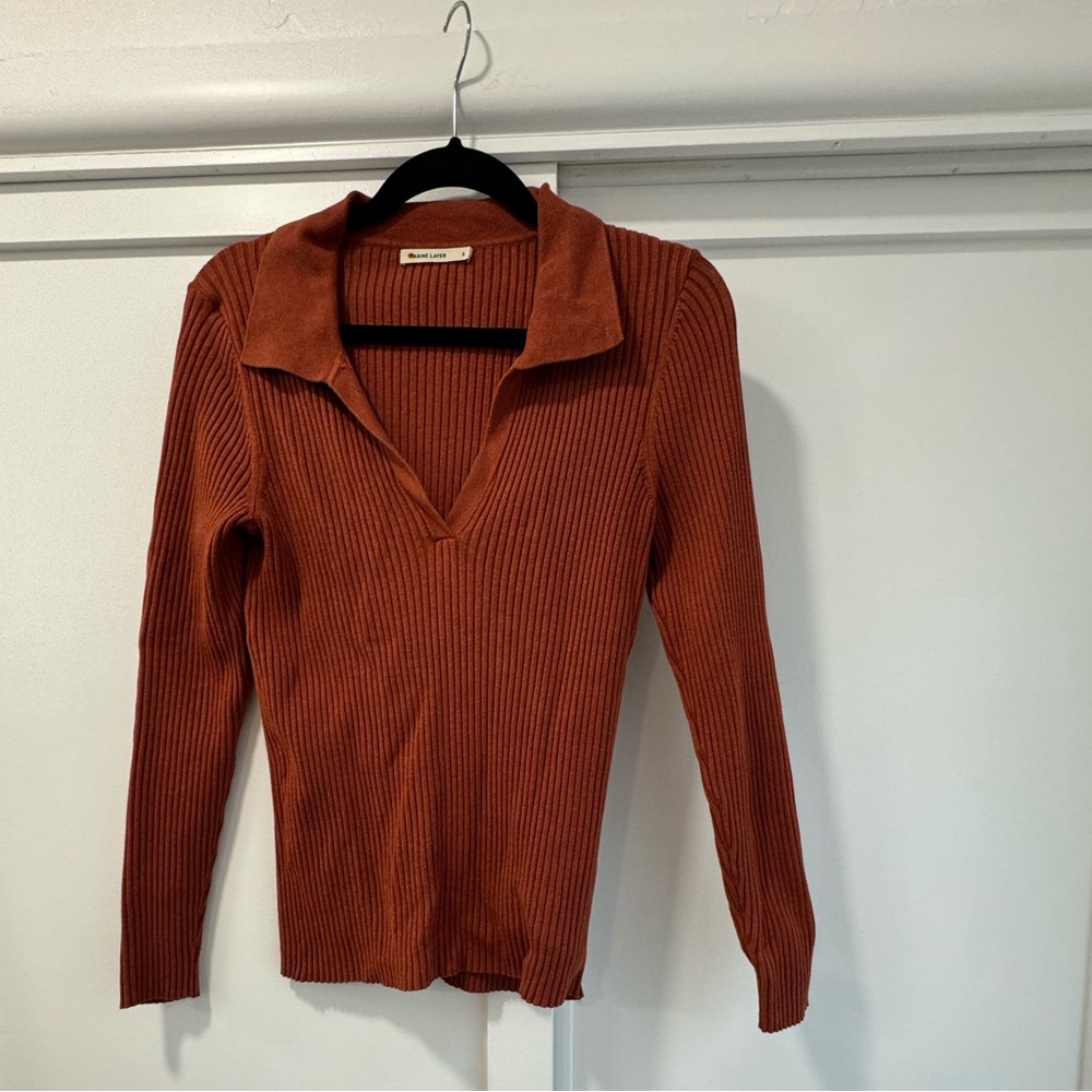 Marine Layer Women’s long sleeve v-neck top - S